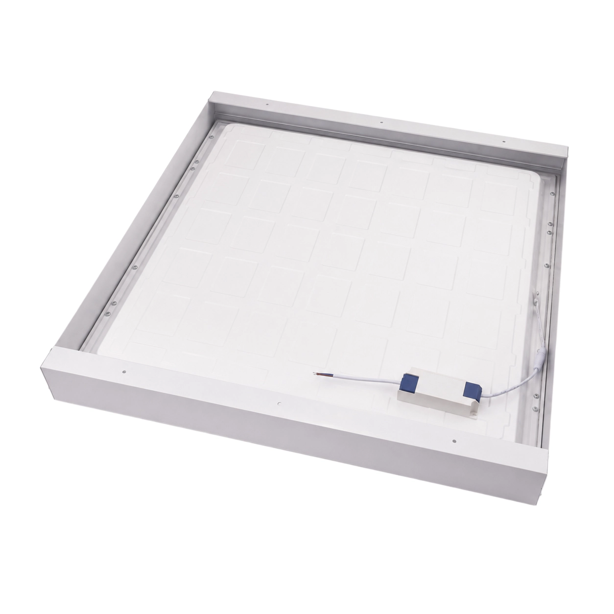 Stabilní uchycení LED panelu 600x600 v rámu